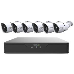 lot 69 image: Brand New REVO America Hybrid 1080p 8-Channel DVR Security System with 6 IndoorOutdoor Bullet Cameras