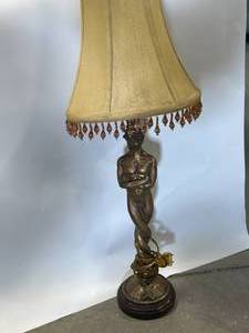 lot 3 image: Antique Lamp 26 Inch Tall