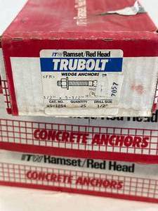 lot 38 image: 3 Boxes Ramset Red Head Concrete Anchors
