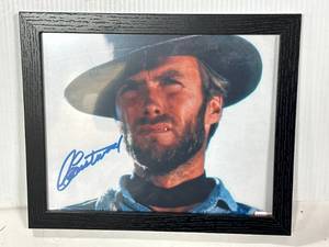 lot 49 image: Clint Eastwood 8 x 10 Framed