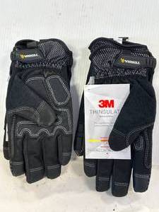 lot 52 image: 2 New Pair 3M Thinsulate Gloves Size Large