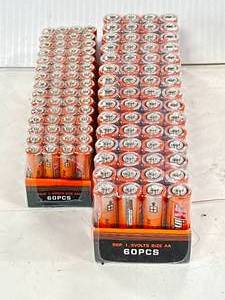 lot 56 image: 120 Batteries (60 AA & 60 AAA) in Date