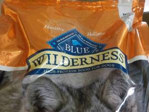 lot 92 image: 24 Lb. Bag Blue Wilderness Adult La...