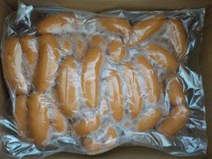 lot 180 image: 11 lb. Frozen Pkg Knockwurst...