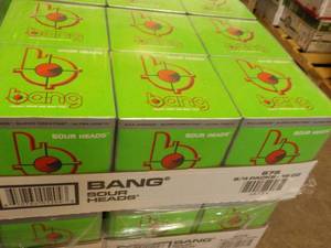 lot 231 image: 6 - 4 Packs Bang Sour Heads...