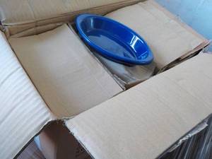 lot 268 image: Case of 36 - 8 oz Cobalt Blue Casse...