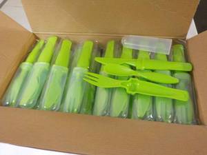 lot 310 image: Case of 50 Lime Green Plastic Cutle...