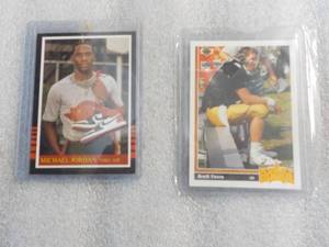 lot 324 image: Michael Jorden and Brett Favre Trad...