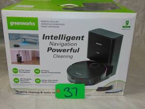 Greenworks GRV-5011 2-in-1 Self Cleaning Robot VacuumMop New