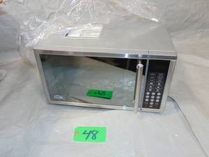 Summit OTR24 24 Built-In Microwave With Mirror Finish Door, Trim, and One-Touch Digital Controls, Stainless-Steel