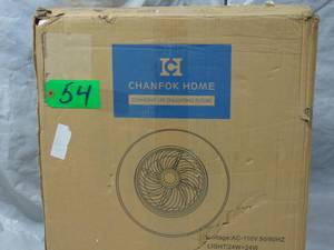CHANFOK Low Peofile Ciling Fan With Lights - Modern Bladeless Ceiling Fan with Remote