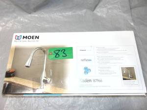 026508277348 MOEN Kaden Single-Handle Pull-Down Sprayer Kitchen Faucet with Reflex in Chrome