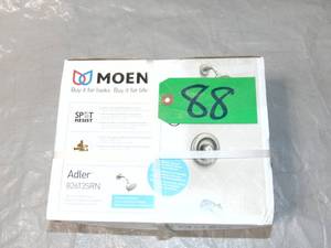 Moen Adler 1 Handle 4 Spray Tub and Shower Faucet Brushed Nickel w Valve