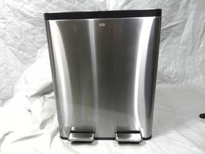 EKO EcoCasa II 36L24L Dual Compartment Kitchen Recycle Trash Can Stainless