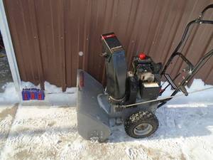 Craftsman snow blower. Looks like 5 hp. Used condition. Tested & works. As shown.