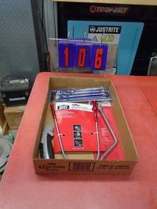 Flat of tools. As shown.