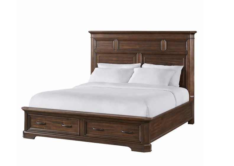 lot 12 image: Catalina Creek King Panel Bed - Missing Hardware