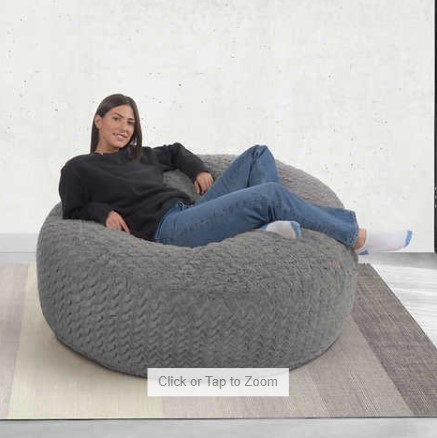 lot 14 image: Lounge & Co. Jumbo Lounger - Gray