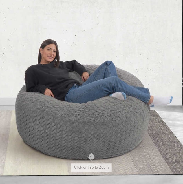 lot 26 image: Lounge & Co. Jumbo Lounger - CreamBeige