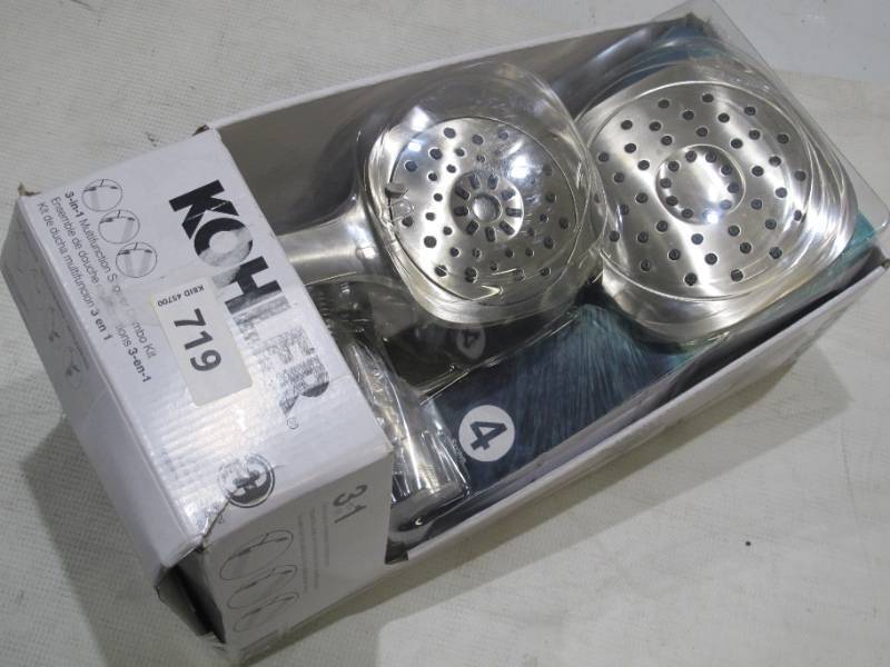 Kohler Adjuste 3-in-1 Multifunction Shower Head Brushed Nickel Silver -  1525228 for sale online