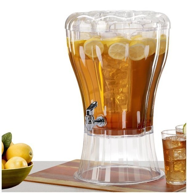 lot 54 image: NEW Buddeez Beverage Dispenser with Ice Cone Insert (3.5 Gallon)