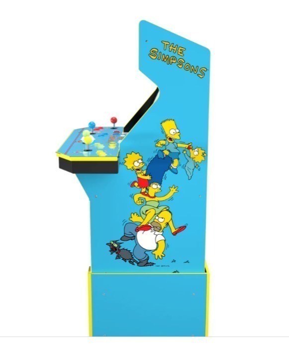 lot 85 image: Arcade1Up The Simpsons Arcade with Stool & Riser
