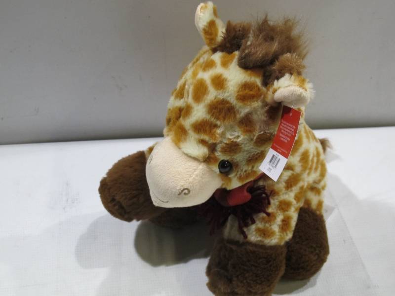 lot 109 image: NEW Animal Adventure Book Giraffe Stuffed Animal Wondershop Plush