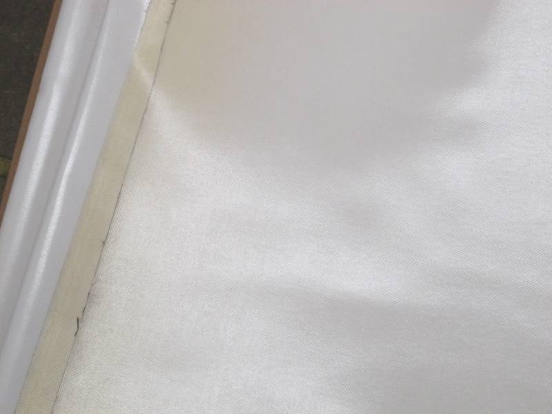 lot 136 image: NEW Vinyl Tarp - 10 x 20  White  White Vinyl Tarp - 20 oz. Heavy Duty