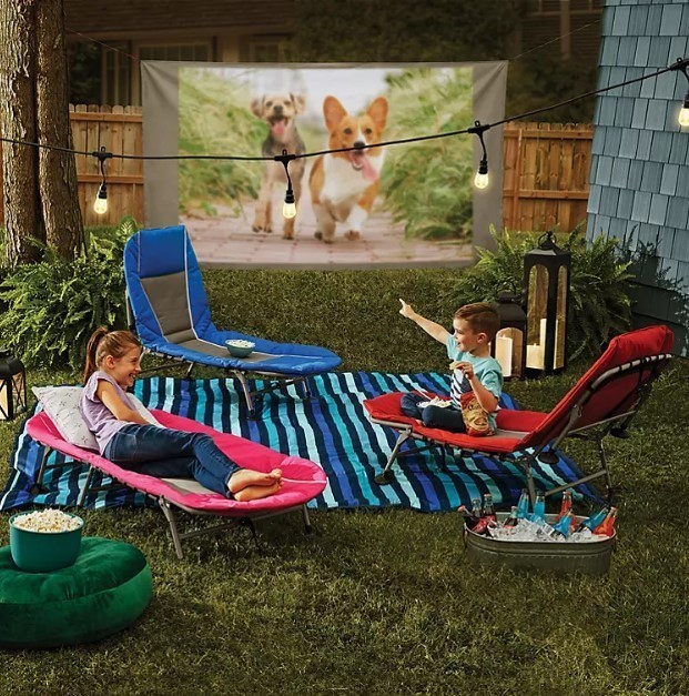 lot 175 image: NEW Members Mark Kids Cozy Cot & Lounge - Blue
