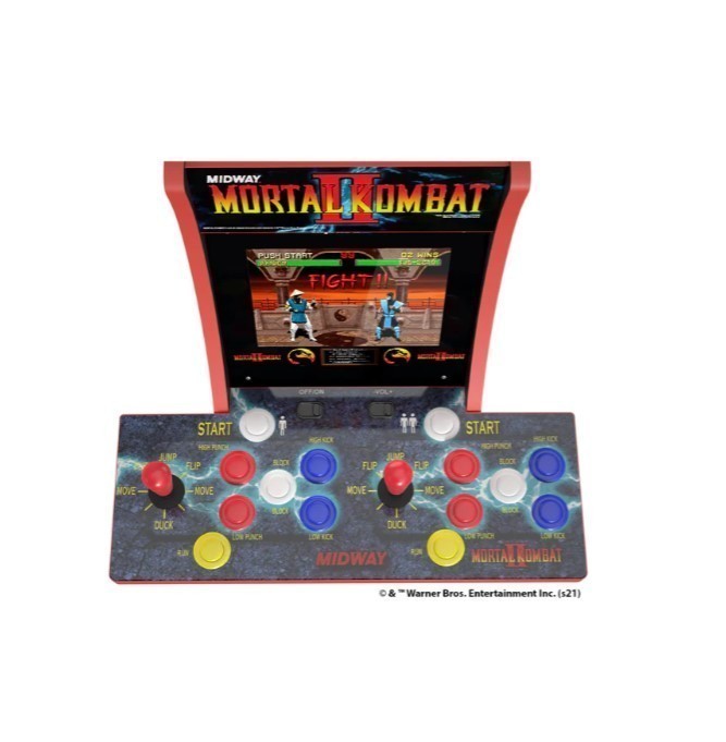 lot 179 image: Arcade 1-Up Mortal Kombat 2 Player Countercade Video Game System