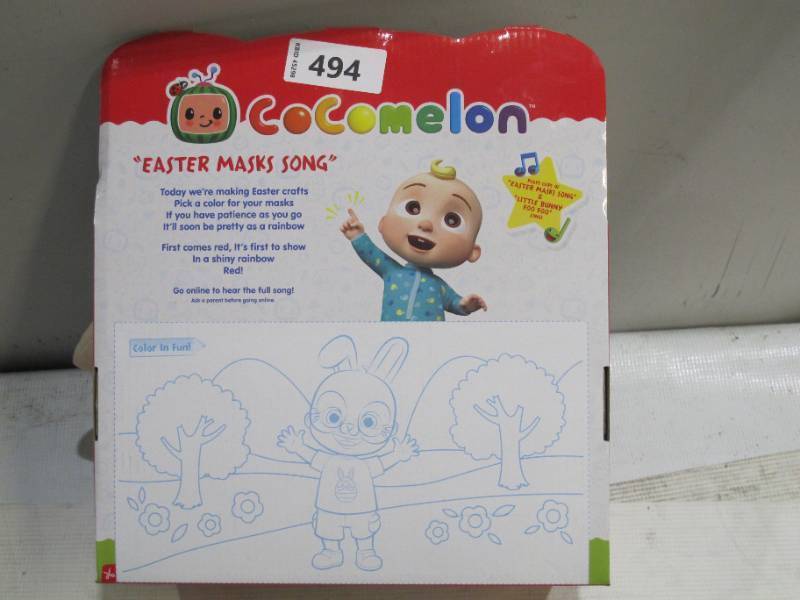 lot 194 image: COCOMELON SPRINGTIME JJ Doll EXCLUSIVE Sings EASTER MASK