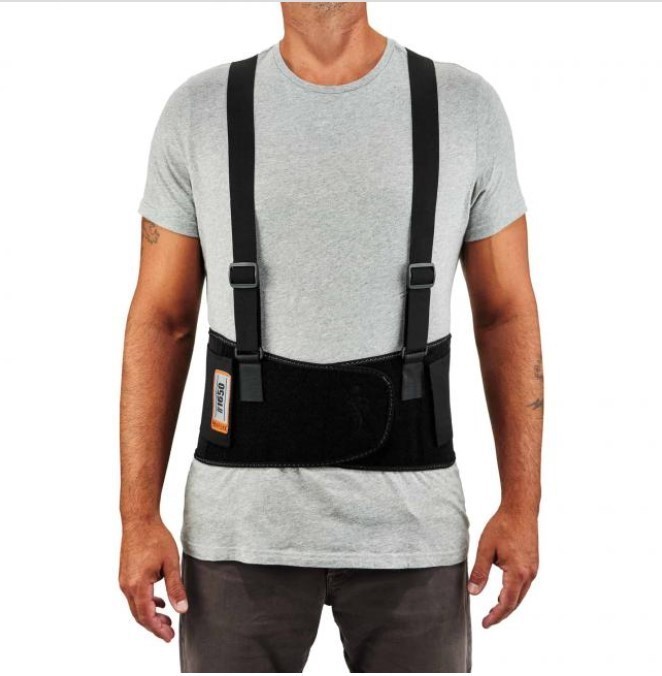 lot 849 image: NEW Ergodyne ProFlex 1650 Economy Elastic Back Support Brace - Black Small