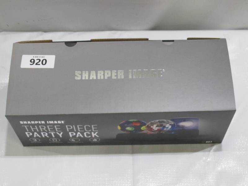 lot 920 image: Sharper Image SI-803 Party Pack Mini Disco Light Set - 3 Lights