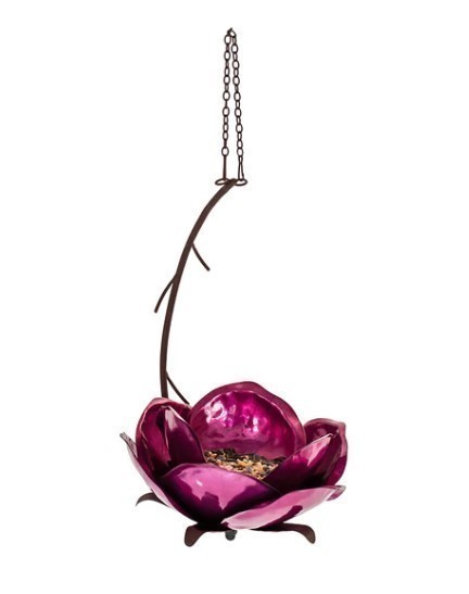 lot 978 image: Deser Steel Crab Apple Hanging Bird Feeder