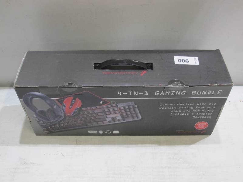 lot 980 image: TekNmotion Nibiru 4 in1 Gaming Bundle for PC