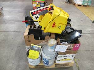 lot 33 image: Pallet of Store Overstock, Damaged Product, and Office Supplies