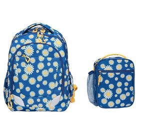 lot 162 image: Members Mark 2-Piece Backpack Set with Matching Lunch Kit, Daisy