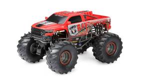 lot 251 image: New Bright 110 Scale Radio Control Raminator Monster Truck - RED