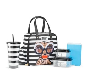 lot 252 image: NEW Fit  Fresh Kendra Dandy Lunch Tote Bag, Bouffants & Broken Hearts
