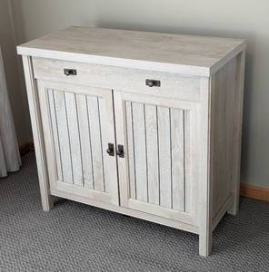 lot 7 image: Weathered Grey Decorative Cabinet