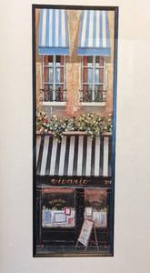lot 53 image: Pair of Framed Cafe Prints