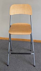 lot 66 image: Folding Wood Barstool