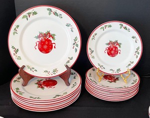 lot 136 image: Christopher Radko Holiday Celebrations Serving Ware Grouping