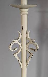 lot 73 image: Shabby Chic Style Cream Floor Lamp