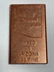 lot 47 image: 8oz .999 Investment Grade Copper Bar