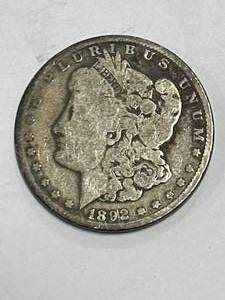 lot 65 image: 1892 Morgan Silver Dollar