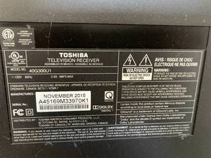 lot 62 image: Toshiba TV with Remote