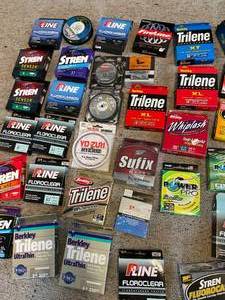 lot 98 image: Large Fishing Line Lot - Variety of Fishing Line
