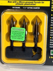 lot 112 image: New Archery Product - NAP 3 Blade Spitfire 100