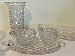 lot 104 image: Vintage Fostoria Glassware Items